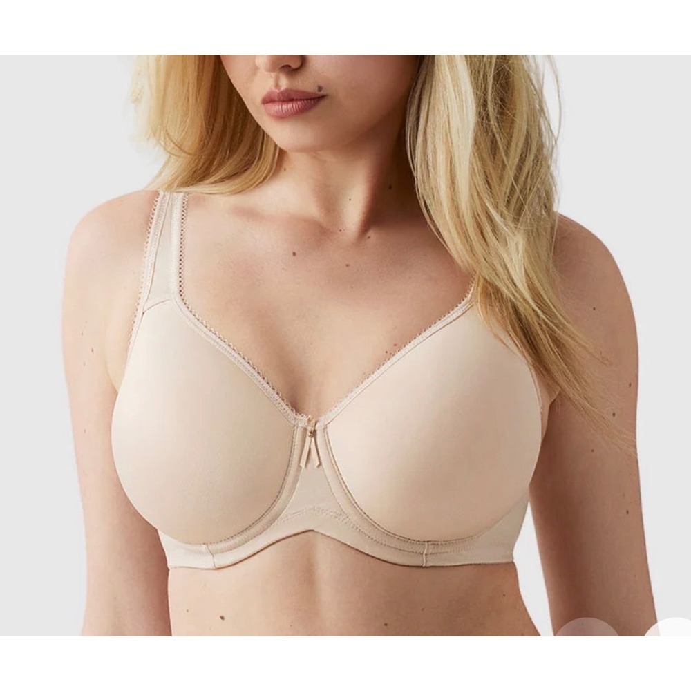 Wacoal Basic Beauty Full Figure Seamless Underwire Bra Sand Tan 855192 Size 34H